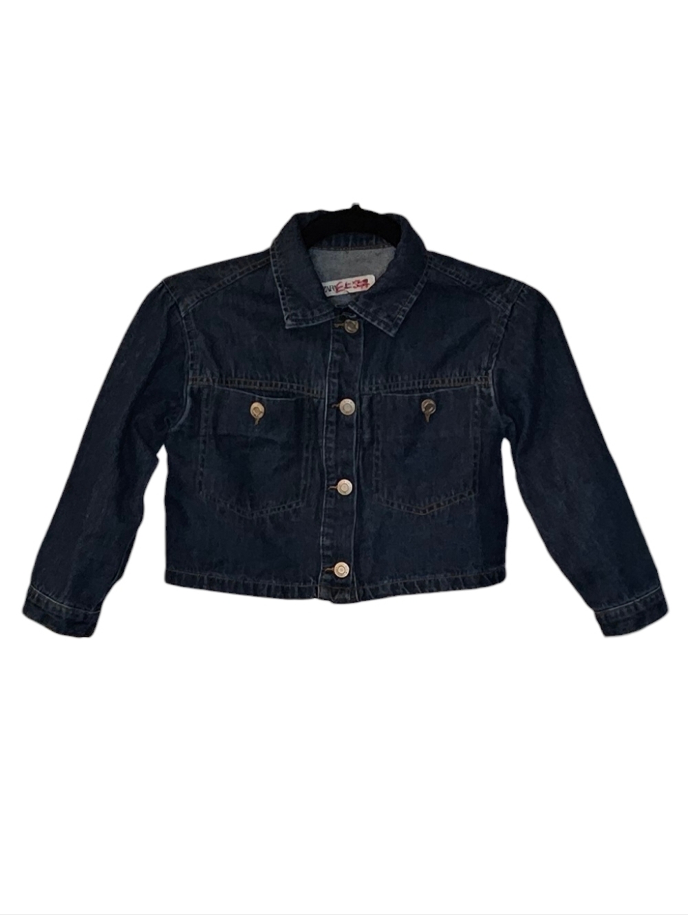 Zara Soft Dark Wash Jean Jacket girls size 7